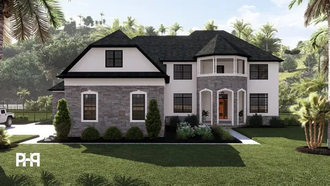 The Chanterelle house plan, exterior view 1
